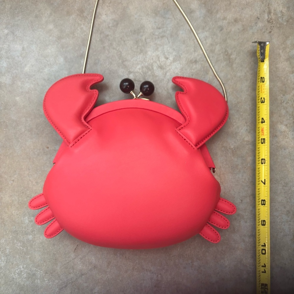 Kate Spade “Make a Splash” Crab Novelty Crossbody Bag – Red, NWOT - Picture 7 of 7